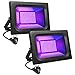 LITAKE Faretto UV LED, 30W Faro LED nero Luce, Proiettore UV LED IP65 Impermeabile Blacklight 385-400nm Lunghezza d'onda Luce UV-A Decorare per Halloween, Acquario, Festa, Pittura Fluorescente, Bar