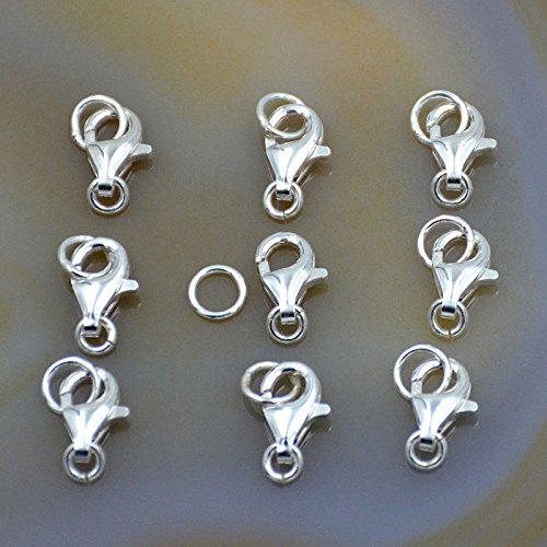 s For Jewelry Making 10pcs/pkg Lobster Claw Clasps With Jump Ring
