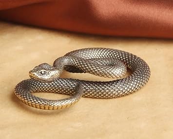 Snake Antique Copper Brass Tabletops Figurines Statues Miniatures Paperweight Collectibles Home Decor Gifts Art Crafts Black