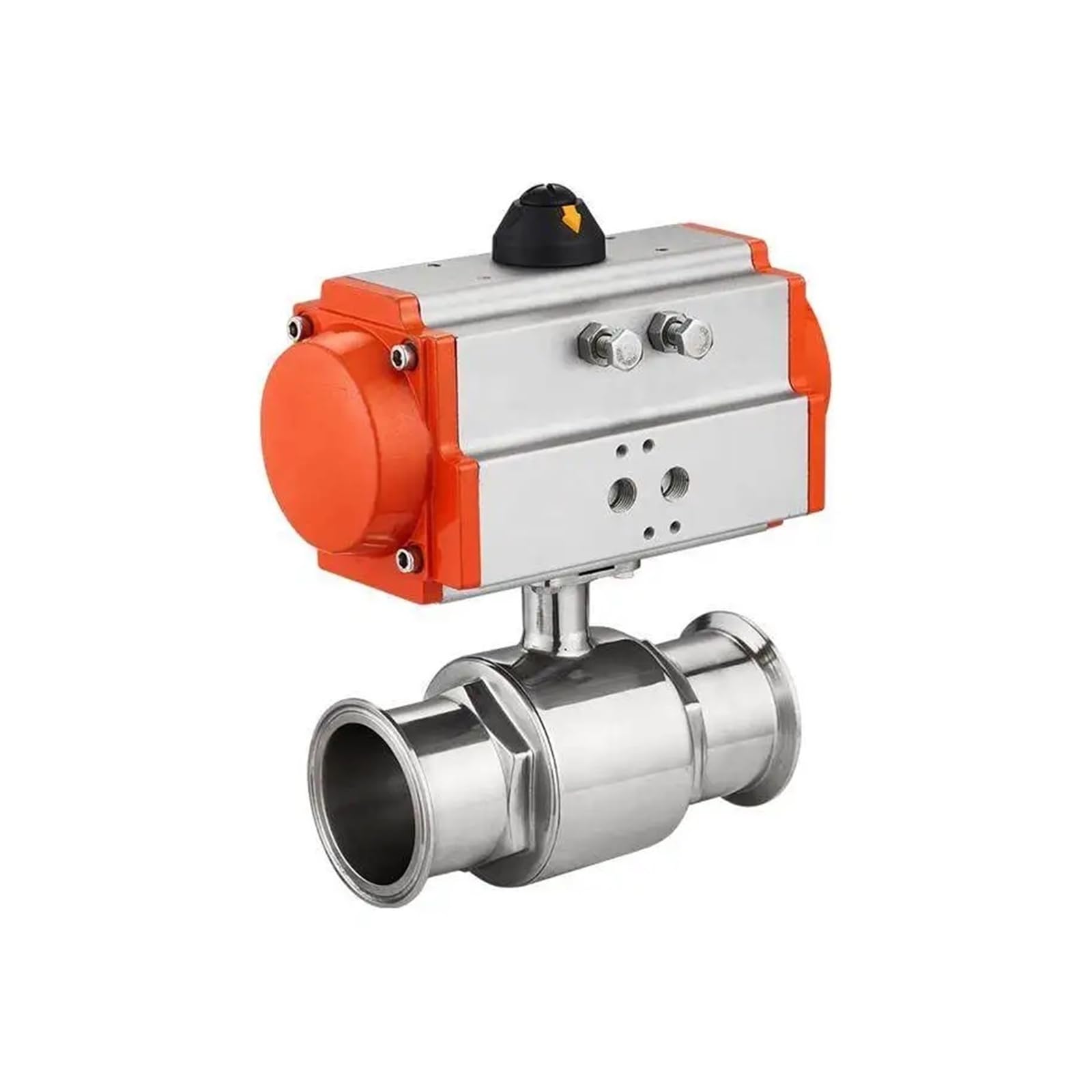 Cxfcihft One Color Dn8 Dn10 Dn15 Dn20 Dn25 Ball Valve Two-Piece Sleeve Type High Platform 304 Double-Acting Cylinder(63Mm)