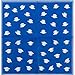 Graduation Napkins 100 Pack - 5 x 5 in Folded & 10 x 10 in Unfolded, 3-Ply Blue & White - Bulk Cocktail Napkins for Graduation Party with Cap Design