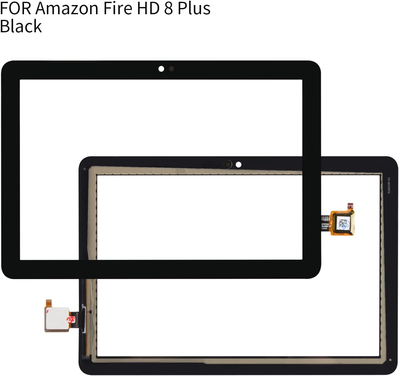 Screen Replacement for Amazon Kindle Fire HD8 /HD8 Plus 10th Gen 2020 K72LL3 K72LL4 Touch Screen Digitizer Origainal Front Sensor Glass Panel Lens Kit,Including Free Tools