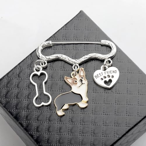 CENWA Corgi Jewelry Dog Lover Gifts Corgi Owner Corgi Gifts Corgi Charm Brooch Pin3