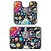 Cosmic Space Galaxy Pianeti Plutone Venere Marte Giove Set 2 Zerbini Bagno Tappeto Antiscivolo Tappetino Contorno Tappeto Microfibra Peluche Bagno Doccia Tappeto Assorbente A Forma di U