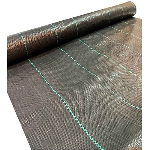 Acan Tradineur - Malla antihierbas, Rollo de Tela Protectora Permeable contra Malas Hierbas, Resistente al Desgaste y desgarro, contra UV (Negro, 1 x 10 m) (29912)