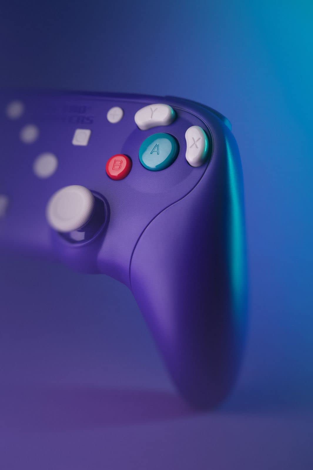 Retro Fighters BattlerGC Wireless 2.4G Controller Purple - Gamecube, Game Boy Player, Switch & PC Compatible