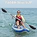 Sea Eagle 4-Part Easy Pack, Easy Portable Kayak Paddle (7'10 inch) with Asymmetrical Fiberglass Reinforced Nylon Blades