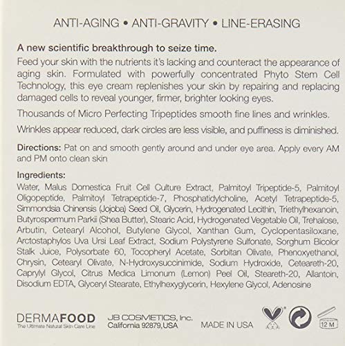 DermaFood Cellular Eye Perfecting Cream by LashFood for Unisex - 0.51 oz Cream, Cranberry, 14.46 g (Pack of 1) - Image 3