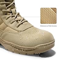 NORTIV 8 Herren Militärische Taktische Arbeitsstiefel,Size 40,Sand – Ansicht 3