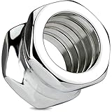 1 pieza, diámetro a elegir. HBJ Unisexo Túnel Plug Tornillo Hexagonal Acero Inoxidable 12mm PSDF17-12