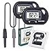 Aquarium Thermometer, RISEPRO 2 pack Digital Water Thermometer For Fish Tank Aquarium Marine Temperature Vivarium Reptile Terrarium
