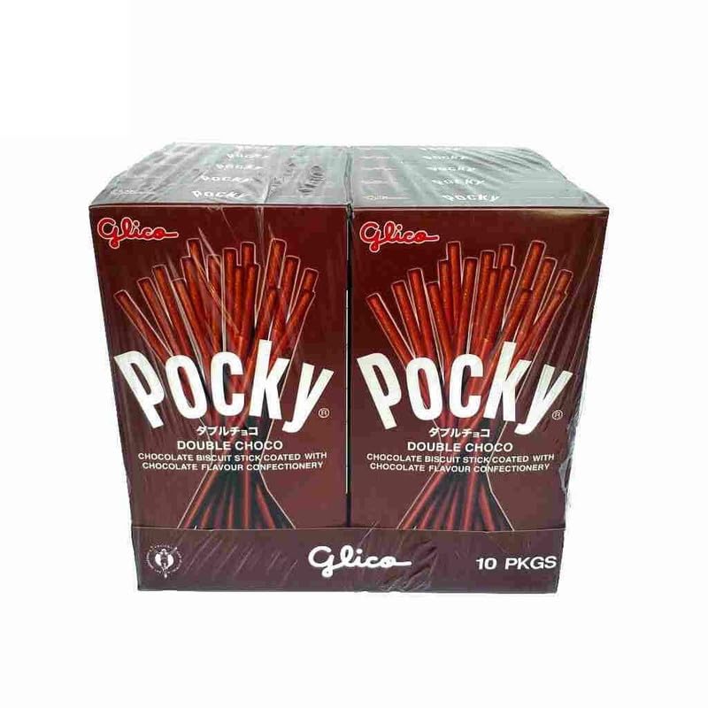 Pocky Double Choco Cream Covered Biscuit Sticks, 47 Gram, (Pack of 10) | Pocky Stick | Imported-image-3