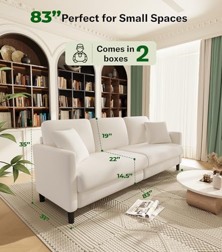 Save $90 on Welzona 83-inch Plush Sofa with Code AH9Z95H5 - Image 3