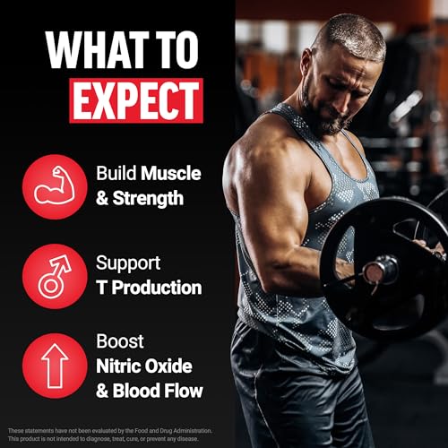 Image of Force Factor Test X180 Max Gummies, Testosterone Booster Supplement for Men, with KSM-66 Ashwagandha to Support T Levels, Strength & Vitality, Mixed Berry, 60 Gummies