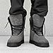 Men's Fashion Ankle Boots Comfort Lace Up High-top Casual Shoes Puffy Platform Boots for Everyday Grey US Size 10