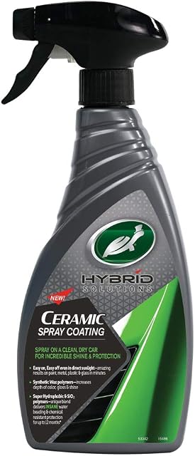Turtle Wax Hybrid Solutions Ceramic Spray Spray Coating 500ml - Incredible Shine & Protection with Extreme Water-Beading Action & Chemical Resistance for Up to a Year - Sweet Mango Tropical Scent