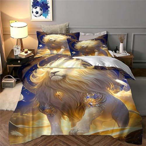 Housse de couette 3D art du visage mystique lit super king parure microfibre