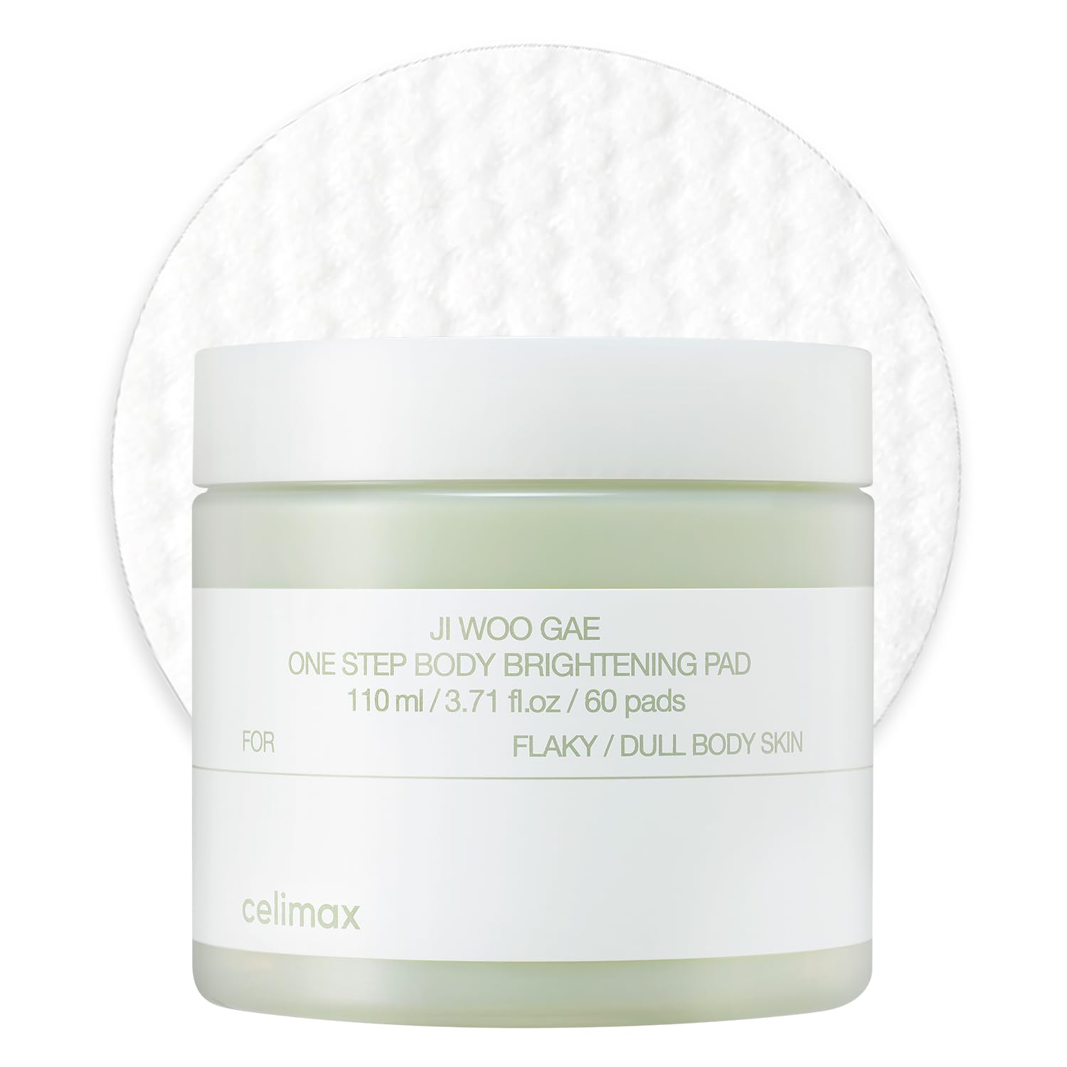 Effective Armpit Cleanser, celimax ONE STEP Body Brightening Pad, 3.72 fl. oz