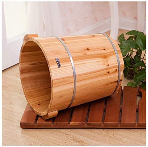 Spa de pies de madera barril baño 40cm cedro miniatura 4