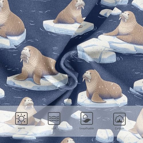 Girls Underwear Soft Cotton Walruses Kids Panties in Sizes 2/3t, 4t, 5t, 6 and 83