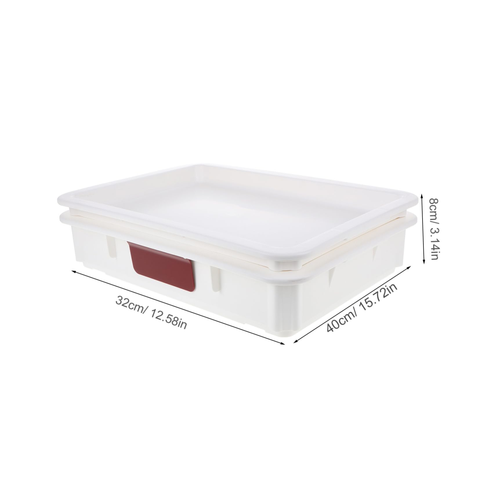 Zerodeko Caja Para Almacenar Masa De Pizza Apilable Con Tapa Contenedor De Masa De Pan Para Fermentación Para Refrigerador y Cocina