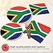 Greencian 96Pcs South Africa Flag Party Supplies Patriotic Festival Plates and Napkins South Africa Themed Disposable Paper Tableware Set for Sports Events Birthday Party Decorations Serves 24
