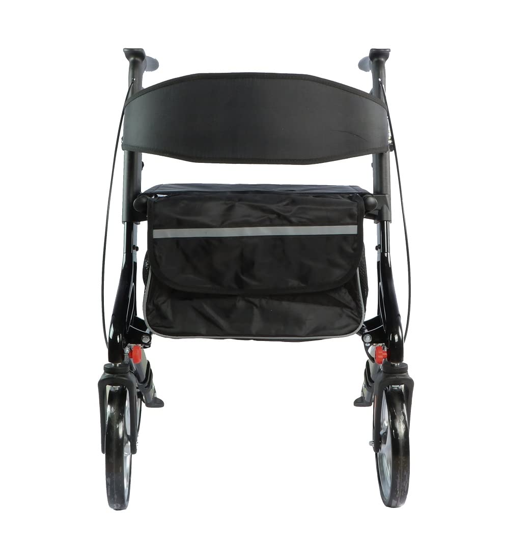 Zaawansowany aluminiowy rollator składany chodzik mobilny z ramą Seat Zimmer - 9226BL