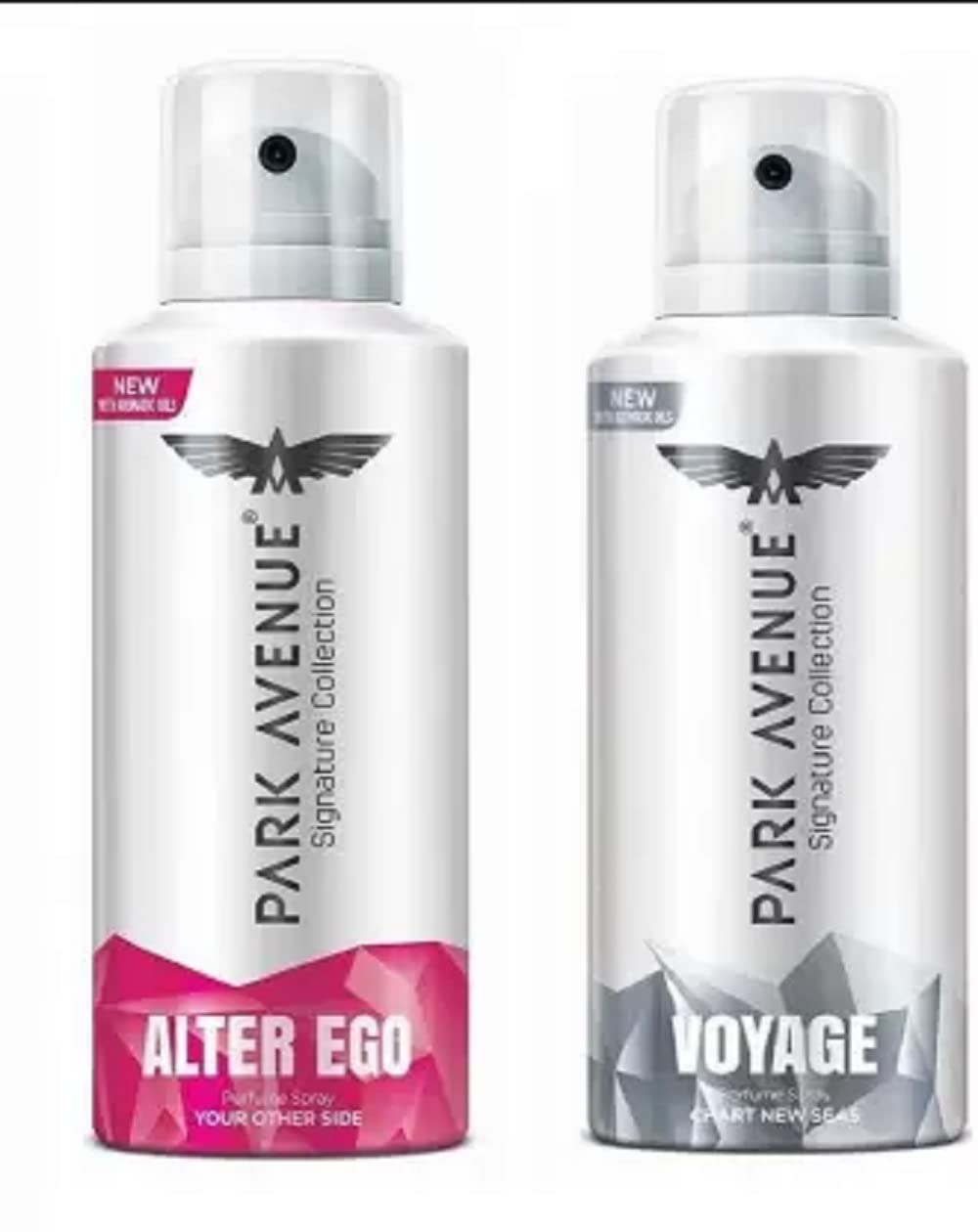 park avenue alter ego+voyage deodorant spray - for men & women (280 ml, pack of 2)