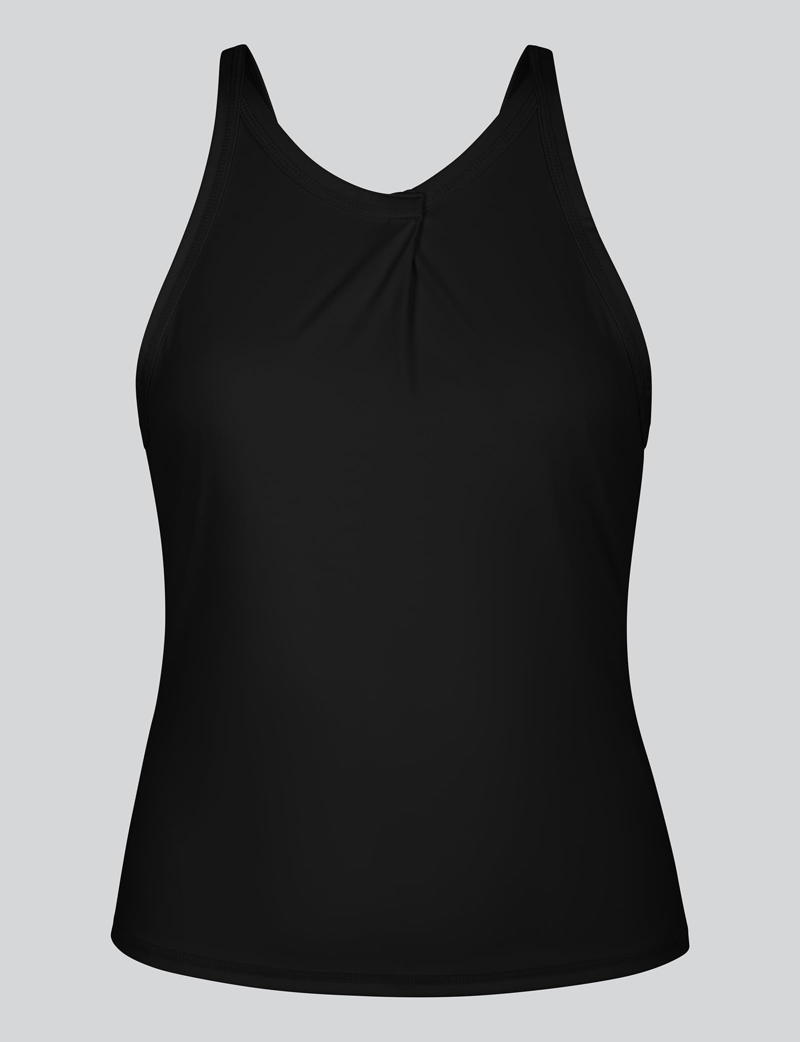 Damski plisowany top z przodu Racer Active Slim Fit odprowadzający wilgoć top na siłownię i jogę, oddychająca odzież sportowa, krój z tyłu, codzienna odzież sportowa dla kobiet