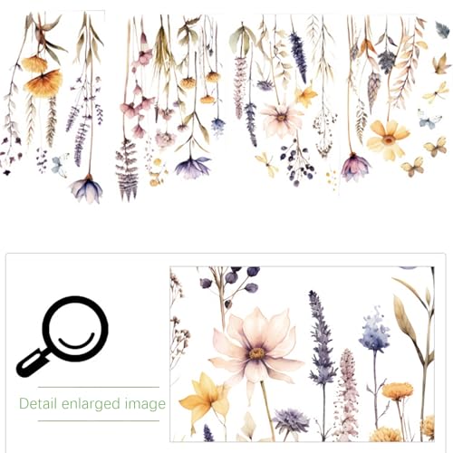 Vinilos decorativos de flores Boho Garden 2 piezas miniatura 6