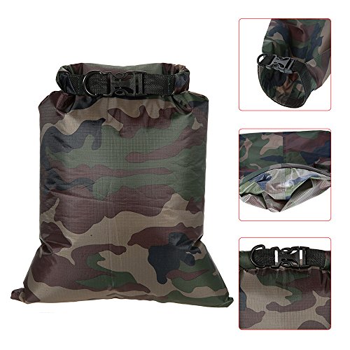 DECDEAL 6 PCS Saco impermeável ao ar livre Saco seco para barco à deriva, flutuante, caiaque, praia