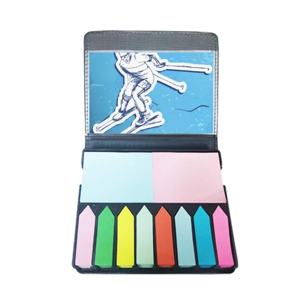 Marqueur Page Couleur Ski Action Note Auto-Collante Repositionnable - 5