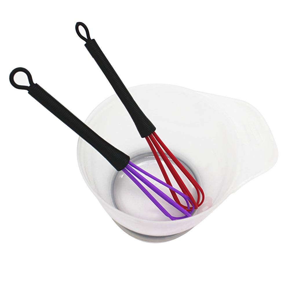 Domybest Ciotola Tintura Capelli di Plastica con Frusta - Strumenti per lo Styling di Parrucchiere - Colore e Tinta