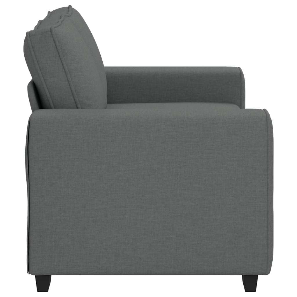 vidaXL Sofá de 2 plazas de Tela Gris Oscuro 160x77x82 cm, sofá, sofá de Dos plazas, sofá de 2 plazas de Tela, sofá de 2 plazas, sofá de Tela