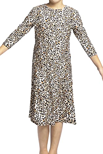 Girl Modest Tznius 3/4 Sleeve Swimdress, Beach Cover up UPF 50+ Sun Protection2