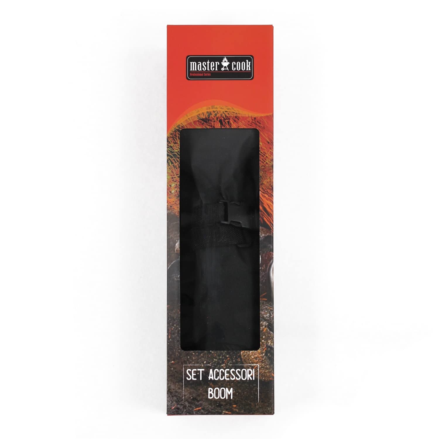 MasterCook Kit d'accessoires BBQ Professionnels en Acier avec Pince, Fourche, Spatule et Gant