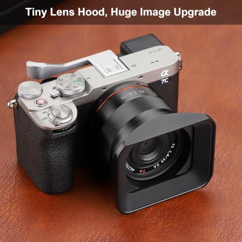 Haoge LH-S35B Bayonet Square Metal Lens Hood Shade with Cap for Sony Sonnar T FE 35mm F2.8 ZA SEL35F28Z and Sonnar T FE 55mm F1.8 ZA SEL55F18Z Lens by Haoge - Used condition - Image 2
