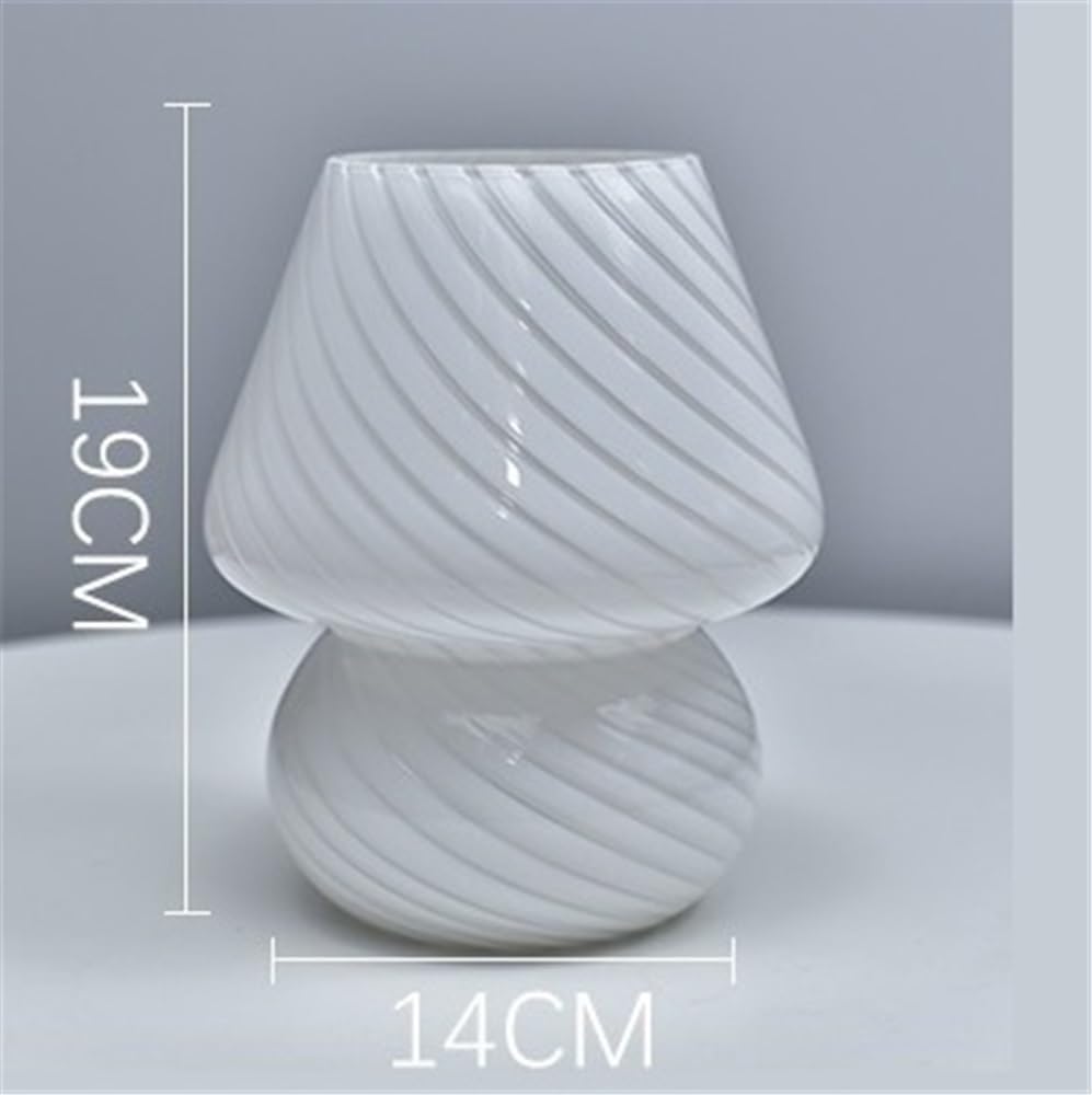 Lampka biurkowa Szklana lampa stołowa, prosta lampka nocna do sypialni, dekoracja gabinetu Lampka nocna