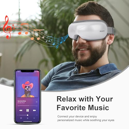 BOKOR Eye Massager with Heat and Compress, FSA/HSA Eligible Heated Mask Massager for Migraine, Eye Care Device for Deep Relax, Improve Sleep Quality, Ideal Gift for Birthday - Image 5