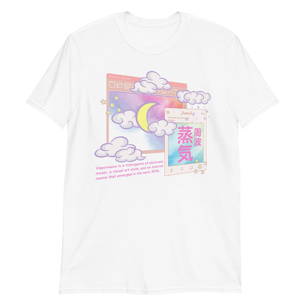 Vaporwave Aesthetic Browser Japan Fashion Vapourwave Pastel Goth Galaxy Vapor 80s 90s Yami Kawaii Harajuku Unisex T-Shirt