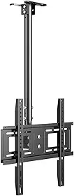 Suporte de TV de Teto, Ajuste Livre, Adequado para TVs de 26 a 60 Polegadas, Suporta um Peso Máximo de 45 Quilogramas, Rotação de 360°, ±40° Ajuste de inclinação, VESA 75-400mm
