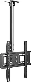 Suporte de TV de Teto, Ajuste Livre, Adequado para TVs de 26 a 60 Polegadas, Suporta um Peso Máximo de 45 Quilogramas, Rotação de 360°, ±40° Ajuste de inclinação, VESA 75-400mm