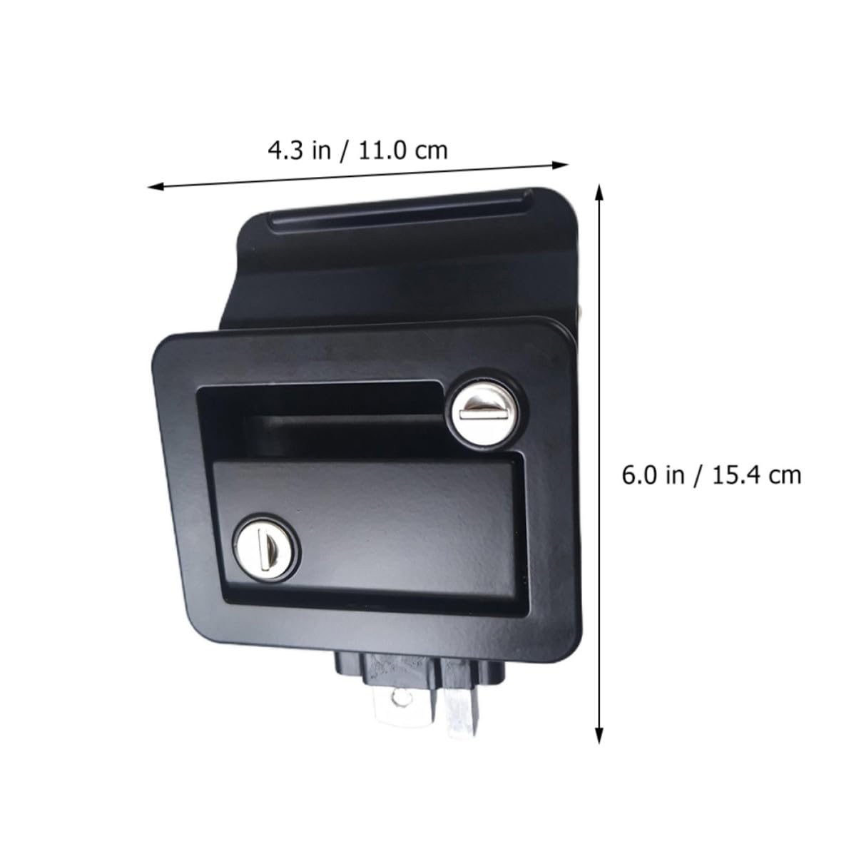 PRETYZOOM Verrou de Porte de Camping-Alliage de Zinc Noir pour Voyage