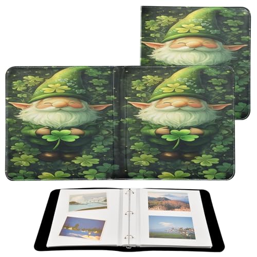 Álbum de Fotos Scrapbook Adhesivo DIY con Cubierta de Cuero PU, Impresión Patrón, 40 Páginas, Tamaño 11.8 x 11.2 pulgadas miniatura 2