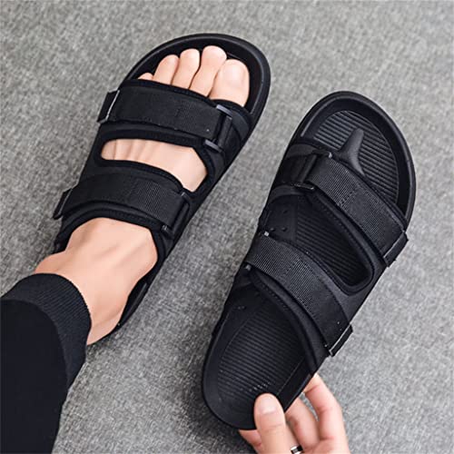 Light Weight Casual Men Sandals Outdoor Slippers Flip Flops Non Slip Man Beach Shoes(D,39 Code)2