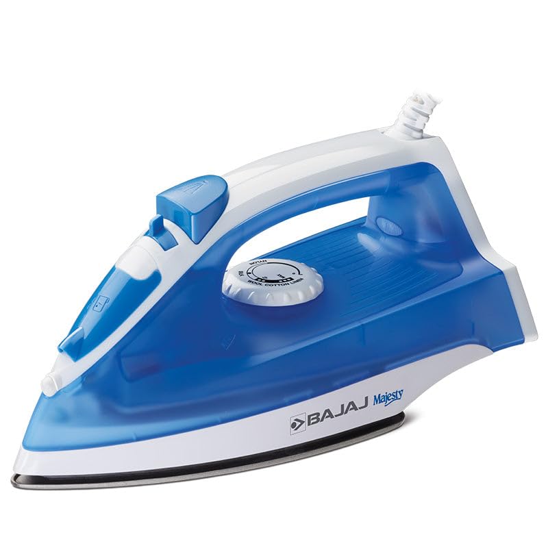 Image of Bajaj MX-4 NEO Lightweight Steam Iron | Non Stick Coated Soleplate,360 Degree Swivel Cord | With Adjustable Temperature Setting,Well Suitable for Dry Ironing As Well