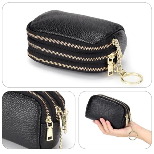 Porte-monnaie cuir de vachette zippé : finissez-en avec le désordre dans votre sac - 5