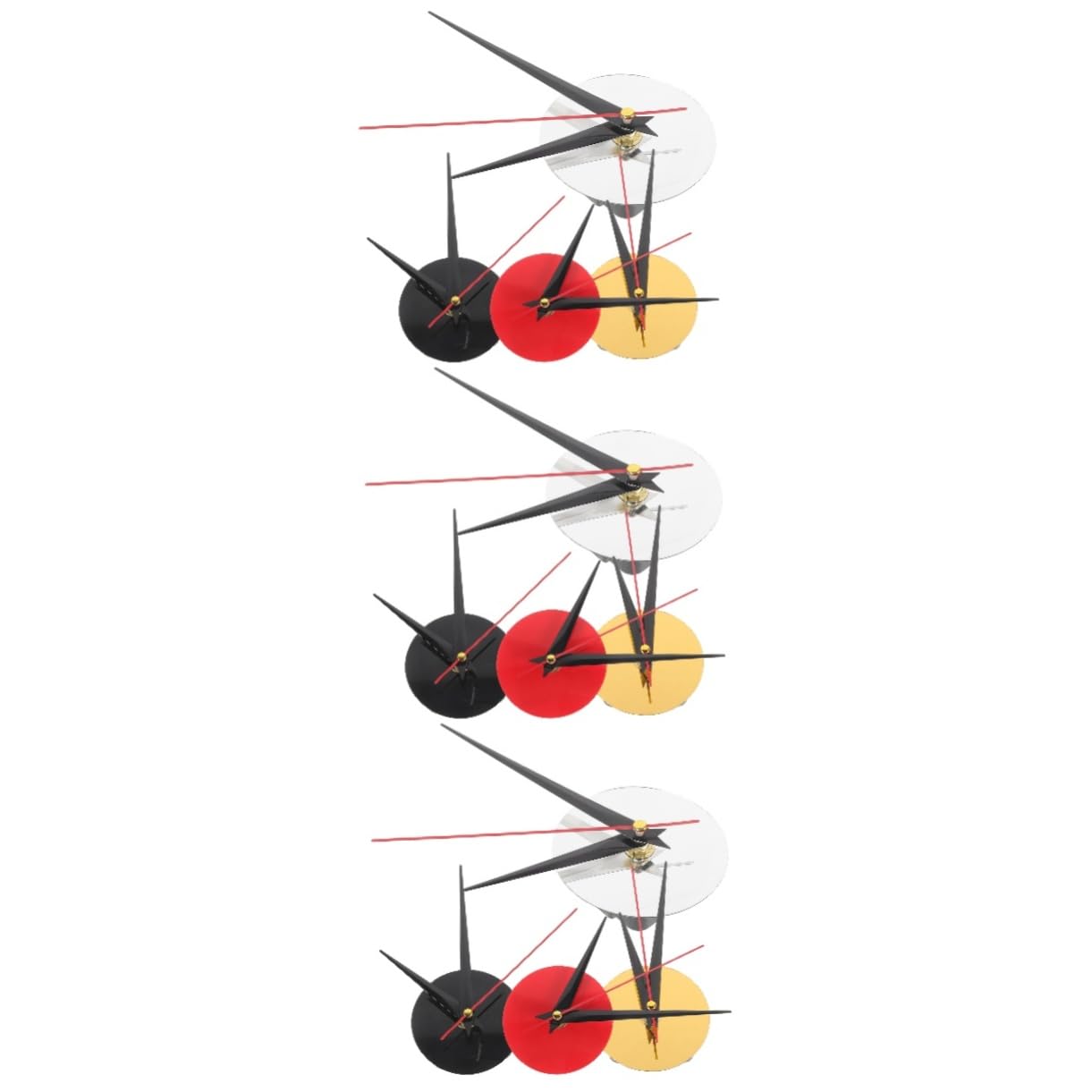 DOITOOL 12 Sätze Elektronische Uhr Led-wanduhr Austausch des Quarzuhrwerks Wecker Für Schlafzimmer Bausatz Uhrwerk Flip-Uhr Bausätze Uhrzeiger Batteriebetriebene Wanduhren Digital Acryl