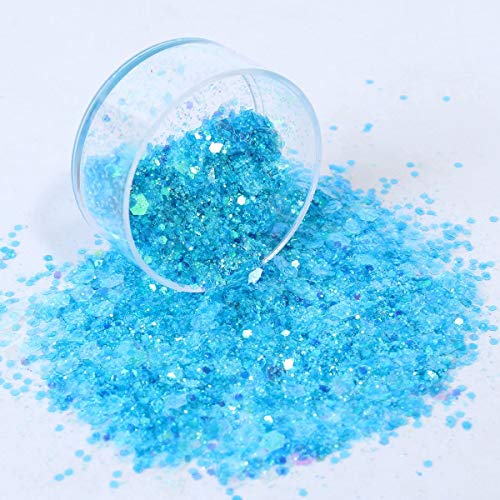 12 Color Chunky Nail Glitter Body Glitter Makeup Glitter for Face Body Eye Hair Crafts Cosmetic Sequins - Thumbnail 2