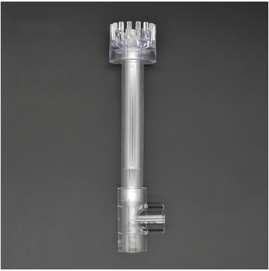 Acrylic Lily Pipe Spin Surface Inflow Filter-Aquarium Surface Oil Skimmer-Durable Water Plant Filter Cleaning Tool,1pc(25mm Bend)